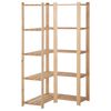 vidaXL 5-kerroksinen varaston kulmahylly 82,5x82,5x170 cm t&auml;ysi m&auml;nty