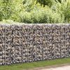 vidaXL Gabion-kivikori kansilla galvanoitu ter&auml;s 200x60x100 cm
