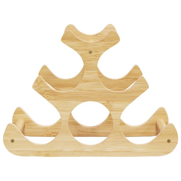 vidaXL Viinipulloteline 6 pullolle 35x18x25,5 cm bambu