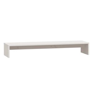 vidaXL N&auml;ytt&ouml;teline valkoinen 100x27x15 cm t&auml;ysi m&auml;nty