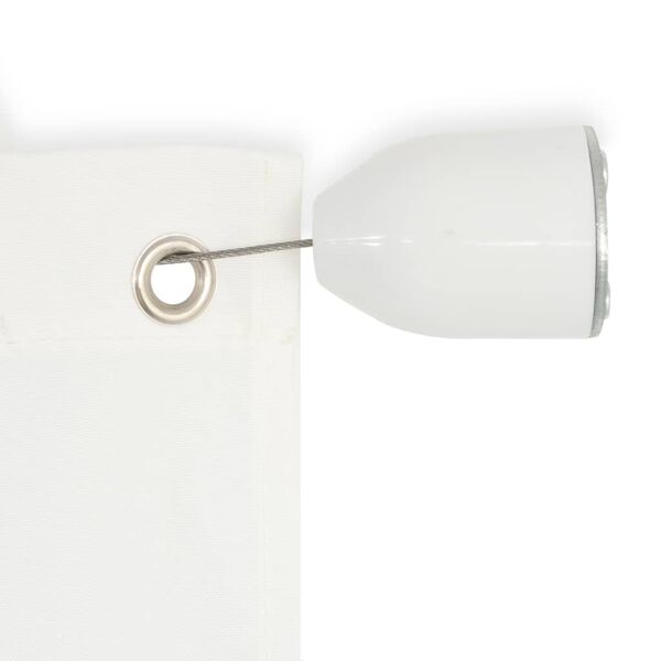 vidaXL Pystymarkiisi Oxford-kangas 140x240 cm valkoinen