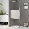 vidaXL Walk-in suihkun sein&auml;ke puoliksi huurrutettu ESG-lasi 100x195cm