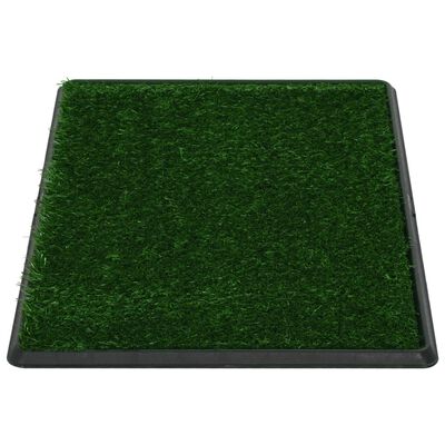 vidaXL Lemmikkivessa alustalla ja keinonurmella vihreä 76x51x3 cm WC