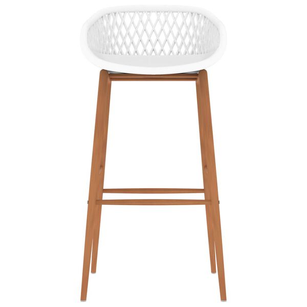 vidaXL Baarijakkarat San Andreas 4 kpl Valkoinen