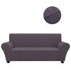 131084 vidaXL Stretch Couch Slipcover Anthracite Polyester Jersey