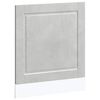 vidaXL Astianpesukoneen paneeli Porto betoninharmaa 60x1,5x57 cm