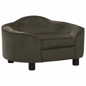 vidaXL Koiran sohva tummanharmaa 67x47x36 cm plyysi