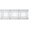 vidaXL Gabion Kohotettu Peti Hopea 150 x 50 x 60 cm Galvanoitu ter&auml;s