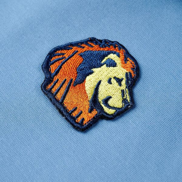 Lasten huppari sininen ja pehme&auml; keltainen 104