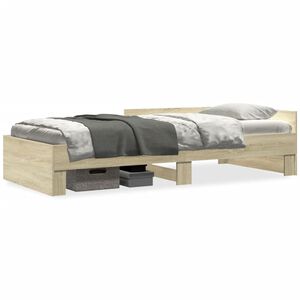vidaXL S&auml;ngynrunko ilman patjaa Sonoma tammi 100x200 cm tekninen puu