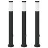 vidaXL Pollarivalaisimet pistorasialla 3 kpl 80 cm ruostumaton ter&auml;s IP44