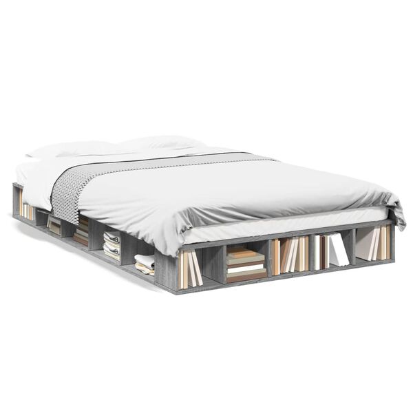 vidaXL S&auml;ngynrunko harmaa Sonoma 120x200 cm tekninen puu