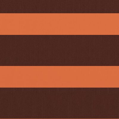 vidaXL Parvekkeen suoja oranssi ja ruskea 120x500 cm Oxford kangas