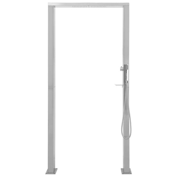 vidaXL Ulkosuihku ruostumaton ter&auml;s tuplasuihku