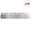 vidaXL Nurmikonreunukset 20 pcs Hopea 103 x 0,05 x 22 cm