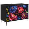 vidaXL TV-kaappi KIEL 69 x 33 x 50,5 cm Musta tammi Tekninen puu