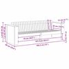 vidaXL Puutarhasohva Valkoinen 185,5 x 60 x 62 cm Massiivinen m&auml;nty