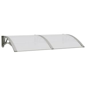 vidaXL Ovikatos harmaa 150x75 cm polykarbonaatti