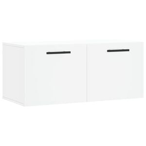 vidaXL Sein&auml;kaappi valkoinen 80x36,5x35 cm tekninen puu