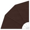 vidaXL Parvekkeen yksityisyyden suoja 160 x 160 cm Polyesteri Ruskea