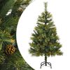 vidaXL Tekojoulukuusi saranoilla ja k&auml;vyill&auml; 120 cm