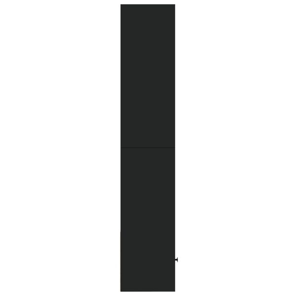 vidaXL Kirjahylly musta 40x36x189 cm tekninen puu