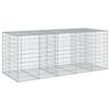 vidaXL Kivikori katolla 250x100x100 cm galvanoitu rauta