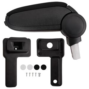 vidaXL Auton k&auml;sinoja musta 14,5x32x(27-46) cm ABS