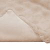 vidaXL Tekoturkki J&auml;niksen Peitto 4 pcs Beige 150 x 220 cm Polyesteri