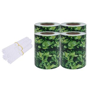 vidaXL Puutarhan yksityisyyden suojat 4 kpl PVC 35x0,19 m vihre&auml;