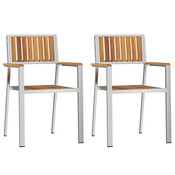 vidaXL Puutarhatuoli 2 pcs Ruskea 56x54,5x87 cm Akasia