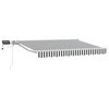 vidaXL Manuaalinen markiisin runko LED-valoilla 3,5 x 2 m