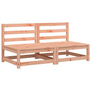 vidaXL K&auml;sinojaton puutarhansohva 2 kpl 70x70x67 cm t&auml;ysi douglaskuusi