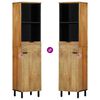 vidaXL Kylpyhuonekaappi Ruskea 38x33x160 cm Massiivipuu Mango