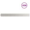vidaXL Nurmikon reunalistat 50 kpl 10x103 cm ruostumatonta ter&auml;st&auml;