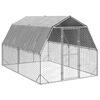 vidaXL Kanan juoksu katolla 2,5x4x2,25 m galvanoitua ter&auml;st&auml;