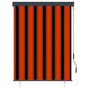 vidaXL Ulkorullaverho 120x250 cm oranssi ja ruskea