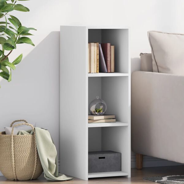 vidaXL Senkki valkoinen 30x41x93 cm tekninen puu