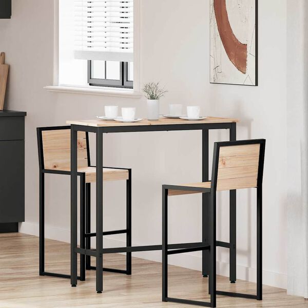 vidaXL P&ouml;yt&auml; Luonnollinen 100 x 40 x 101 cm Kehitetty puu ja ter&auml;s