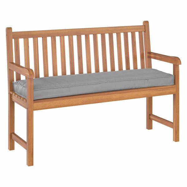 vidaXL Kuormalavatyyny penkille Harmaa 140 x 40 x 8 cm Oxford-kangas