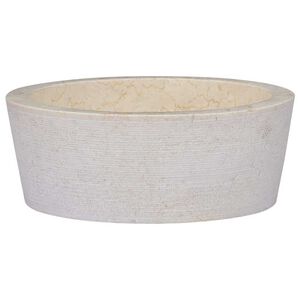 vidaXL Pesuallas kerma &Oslash;40x15 cm marmori