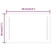 vidaXL Kylpyhuoneen LED-peili 60x40 cm