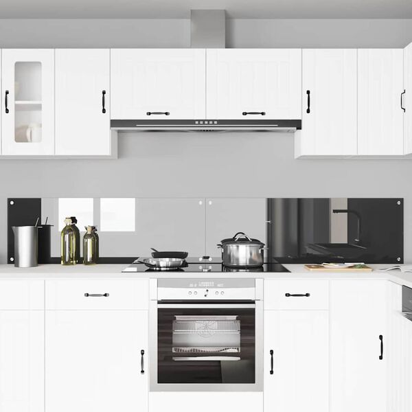 vidaXL Keittiön suojapaneeli 2 pcs Tumma harmaa 120 x 40 cm