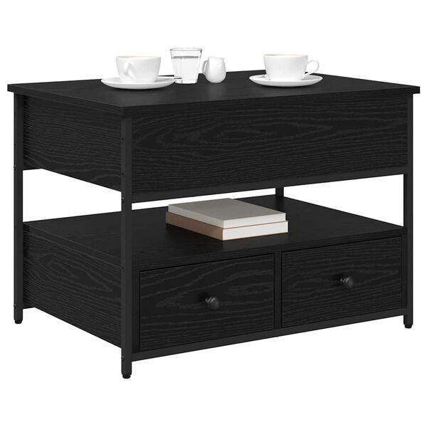 vidaXL Sohvap&ouml;yt&auml; Musta tammi. 70 x 50 x 54.5 cm Tekninen puu