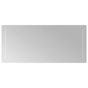 vidaXL LED kylpyhuonemirror L&auml;pin&auml;kyv&auml; 90 x 40 cm karkaistu lasi