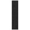 vidaXL Huoneen jakaja kirjahylly Musta tammi. 131,5 x 29 x 131,5 cm