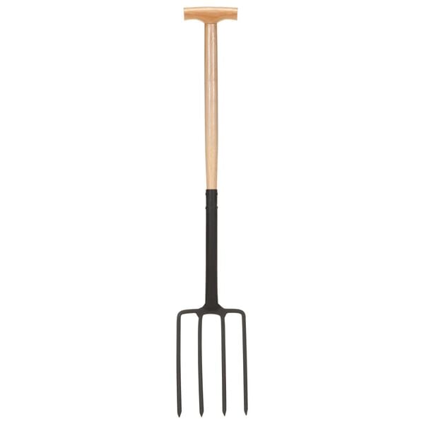 vidaXL 4-osainen Puutarhatyökalusarja T-kahva teräs ja kovapuu