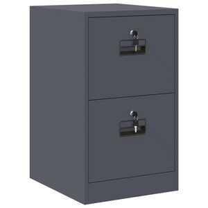 vidaXL Asiakirjakaappi laatikon kanssa Antrasiitti 44 x 50 x 74,5 cm