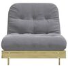 vidaXL Futon vuodesohva patjalla 80x206x11 cm kyllästetty mänty