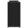 vidaXL Ulkokukkalaatikko 2 ruukulla musta 90x20x40 cm polyrottinki